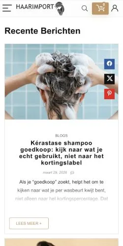 Forhåndsvisning af Haarimport.nl -, medie fra Nederlandene til sponsorerede artikler