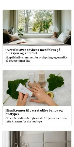 Förhandsvisning av webbplatsen helsebase.com, medium i Norge för sponsrade artiklar