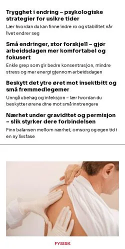 スポンサード記事向けのノルウェーメディア、helseguru.comのサイトプレビュー