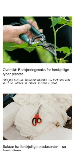 Anteprima del sito hjemmehobby.com, media di Norvegia per articoli sponsorizzati