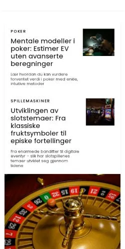 Anteprima del sito klarcasino.com, media di Norvegia per articoli sponsorizzati