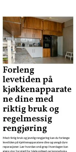 Vista previa del sitio nettmat.com, medio de Noruega para artículos patrocinados