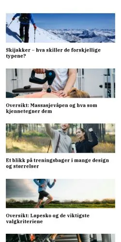 Anteprima del sito sportsligaen.com, media di Norvegia per articoli sponsorizzati
