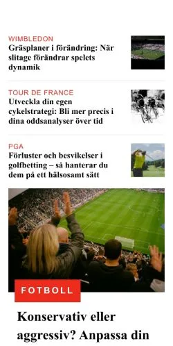 Forhåndsvisning av nettstedet betside.se, medium fra Sverige for sponsede artikler