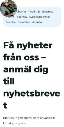 Anteprima del sito enkelresa.se, media di Svezia per articoli sponsorizzati