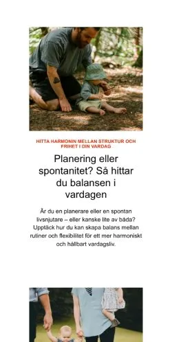 Anteprima del sito familjekunskap.se, media di Svezia per articoli sponsorizzati
