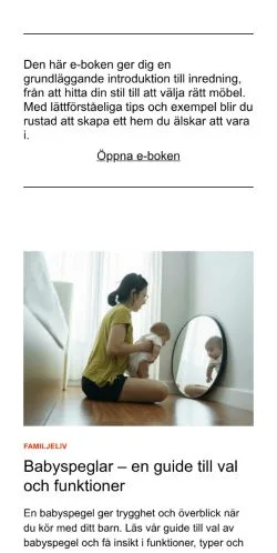 Anteprima del sito hemrummet.se, media di Svezia per articoli sponsorizzati