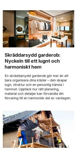 Anteprima del sito hemtanken.se, media di Svezia per articoli sponsorizzati
