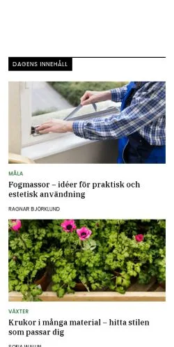 Anteprima del sito hemtitta.se, media di Svezia per articoli sponsorizzati