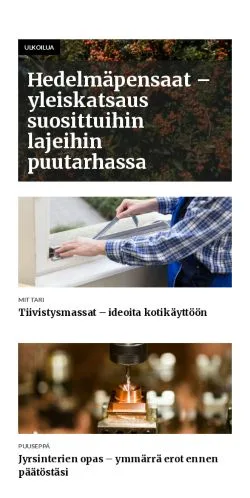 Anteprima del sito laajennus.fi, media di Finlandia per articoli sponsorizzati