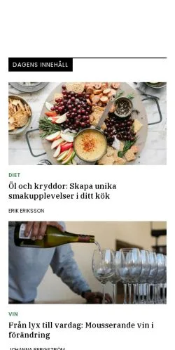 Anteprima del sito mantema.se, media di Svezia per articoli sponsorizzati