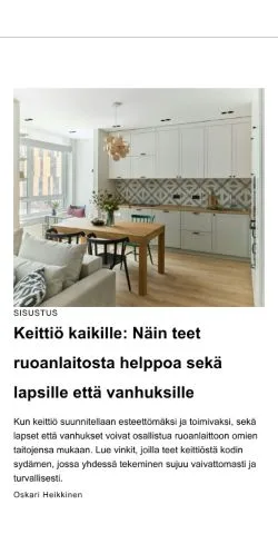 Anteprima del sito muotiverkossa.fi, media di Finlandia per articoli sponsorizzati
