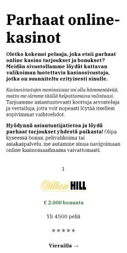 Anteprima del sito pelaaprota.fi, media di Finlandia per articoli sponsorizzati