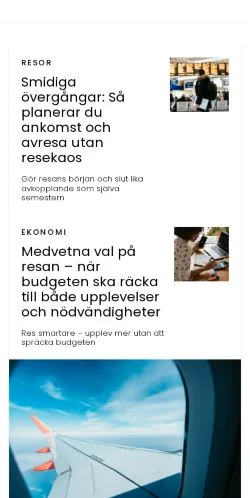 Podgląd witryny rensemester.se, medium z kraju Szwecja do artykułów sponsorowanych