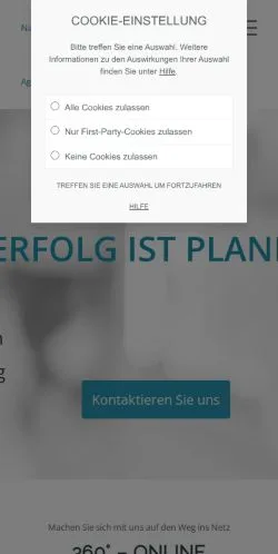 Preview of the Nabenhauer Consulting website, a media outlet in Germany for sponsored articles