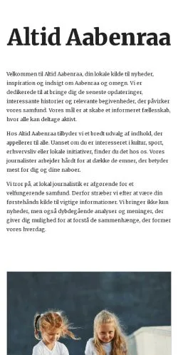 Anteprima del sito altidaabenraa.dk, media di Danimarca per articoli sponsorizzati