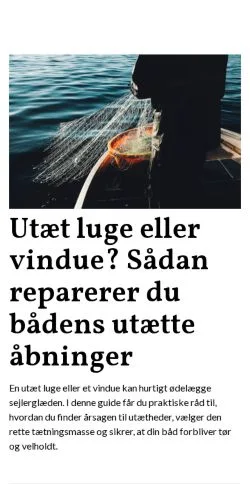 Anteprima del sito baadmagasin.dk, media di Danimarca per articoli sponsorizzati