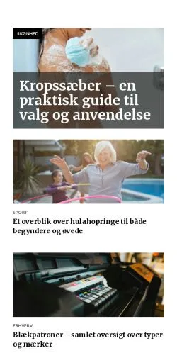 Forhåndsvisning av nettstedet ballerupsiden.dk, medium fra Danmark for sponsede artikler