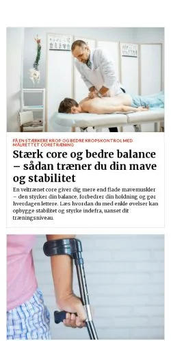 Forhåndsvisning af bedrefysioterapi.dk, medie fra Danmark til sponsorerede artikler