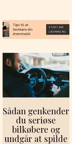 Vorschau der Website bilpassion.dk, Medium aus Dänemark für gesponserte Artikel