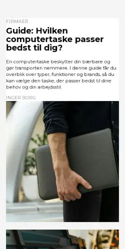 Forhåndsvisning av nettstedet brancheweb.dk, medium fra Danmark for sponsede artikler