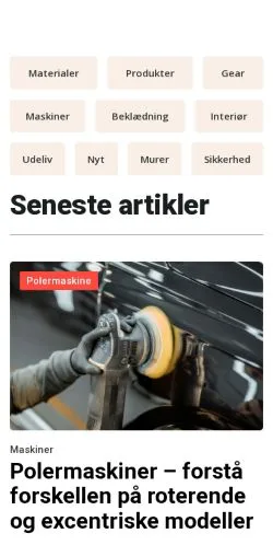 Anteprima del sito byggefolket.dk, media di Danimarca per articoli sponsorizzati