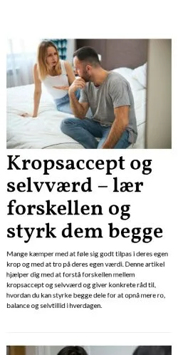 Anteprima del sito dinpsykologi.dk, media di Danimarca per articoli sponsorizzati