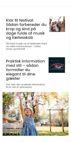 Anteprima del sito eventmekka.dk, media di Danimarca per articoli sponsorizzati