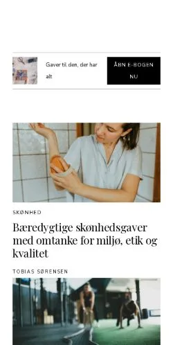 Aperçu du site fedegaver.dk, média de Danemark pour articles sponsorisés