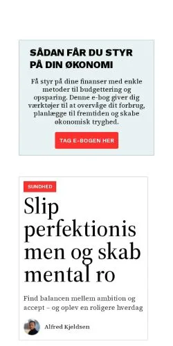Forhåndsvisning av nettstedet fedetips.dk, medium fra Danmark for sponsede artikler