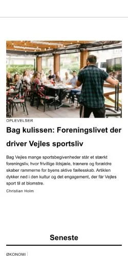 Anteprima del sito fravejle.dk, media di Danimarca per articoli sponsorizzati