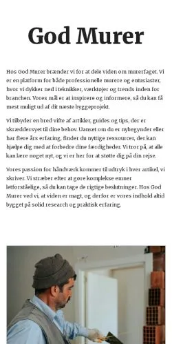 Anteprima del sito godmurer.dk, media di Danimarca per articoli sponsorizzati