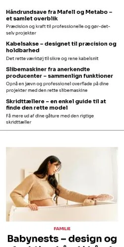 スポンサード記事向けのデンマークメディア、heleranders.dkのサイトプレビュー