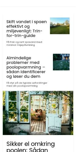 Voorbeeld van de site hjemogspa.dk, medium uit Denemarken voor gesponsorde artikelen