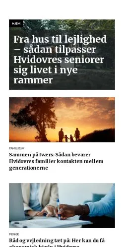 Anteprima del sito hvidovreposten.dk, media di Danimarca per articoli sponsorizzati