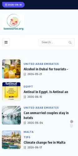 스폰서 기사용 폴란드 매체 IamTourist 사이트 미리보기