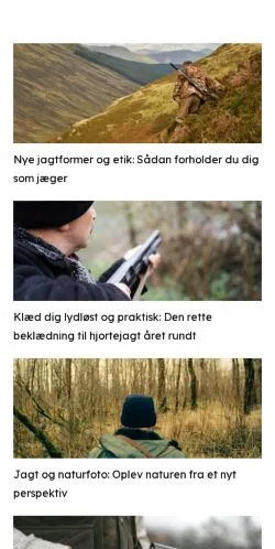 Anteprima del sito jagtsport.dk, media di Danimarca per articoli sponsorizzati