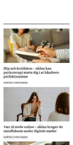 Anteprima del sito jerespsykologi.dk, media di Danimarca per articoli sponsorizzati
