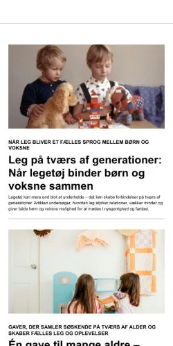 Anteprima del sito kandulege.dk, media di Danimarca per articoli sponsorizzati