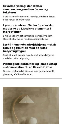 Anteprima del sito klartlys.dk, media di Danimarca per articoli sponsorizzati
