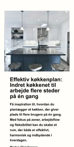 Anteprima del sito koekkenpassion.dk, media di Danimarca per articoli sponsorizzati