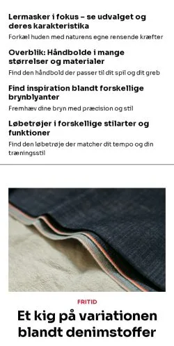 Voorbeeld van de site kvindernes.dk, medium uit Denemarken voor gesponsorde artikelen