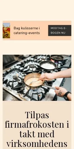 Anteprima del sito lokalcatering.dk, media di Danimarca per articoli sponsorizzati