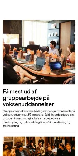 Anteprima del sito lokalekurser.dk, media di Danimarca per articoli sponsorizzati