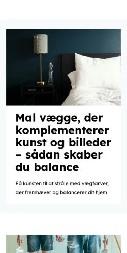 Aperçu du site malercenter.dk, média de Danemark pour articles sponsorisés