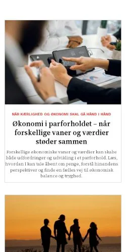 Anteprima del sito mandsnak.dk, media di Danimarca per articoli sponsorizzati