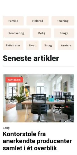 スポンサード記事向けのデンマークメディア、merevesterbro.dkのサイトプレビュー