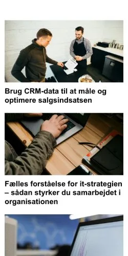 Aperçu du site mitsaas.dk, média de Danemark pour articles sponsorisés