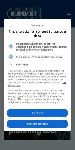 Anteprima del sito Bournemouth One, media di Regno Unito per articoli sponsorizzati