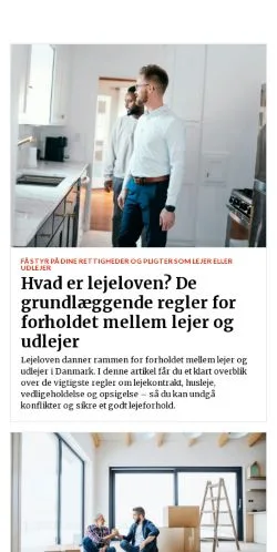 Anteprima del sito nyehjem.dk, media di Danimarca per articoli sponsorizzati